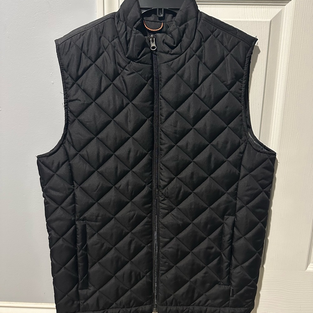 Hawke & Co Black Quilted Men's Vest